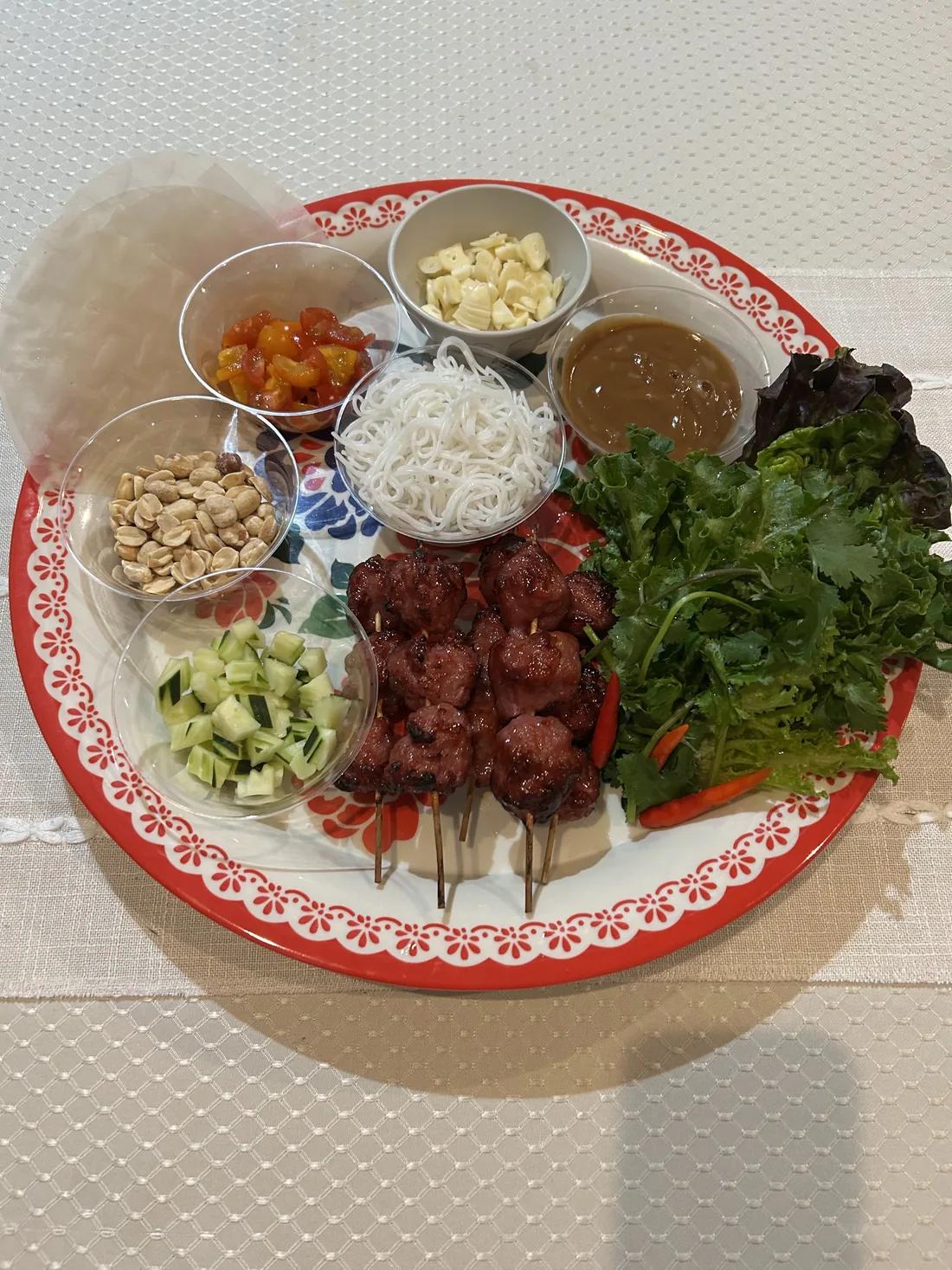 Grilled meat platter
