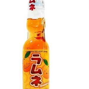 Orange Ramune Japanese Soda